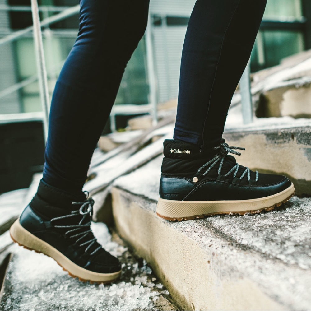 Columbia Black and Tan Winter Boots